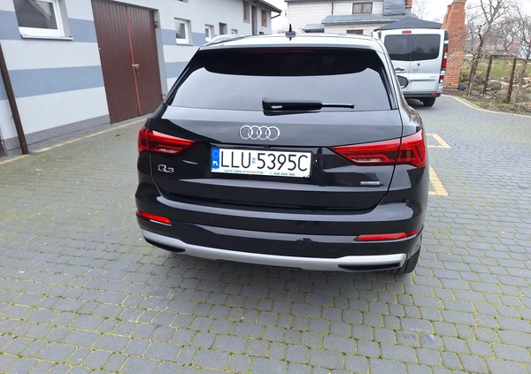 Audi Q3 cena 129900 przebieg: 104000, rok produkcji 2020 z Wyśmierzyce małe 326